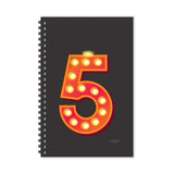 Escaper Number 5 Numeric Diary (A5 Size 8.5 X 5.5 Inches 160 Pages Ruled), Spiral Notebook, Notepad For Writing Notes