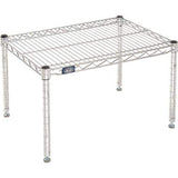 Nexel Commerical Wire Shelf Platform Dunnage Storage Rack, 18 x 24 x 14, Chrome