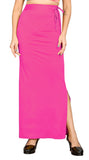 Shasmi Women Solid Saree Shapewear (Soft Shapewear) (S, Drak Pink)