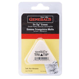 General White TriTip Triangle Eraser
