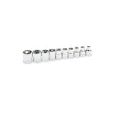 GEARWRENCH 10 Piece 1/4 Drive 6 Point SAE Stubby Socket Set 81395