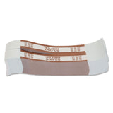 CoinTainer 405000 Currency Straps, Brown, $5,000 in $50 Bills, 1000 Bands/Pack