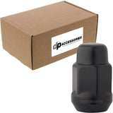 DPAccessories Black 1/2-20 Lug Nuts | Closed End Bulge Acorn | 36mm (1.4) Tall | 19mm (3/4) Hex | Bulk Box of 100 | D3112BK/100