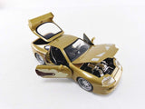 Jada 2 Fast 2 Furious Slap Jack'S Toyota Supra Die-Cast Collectible Toy Vehicle Car, Gold With Decals, 1: 24 Scale, Copper