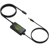 LiNKFOR 192kHz DAC Converter SPDIF to 3.5mm AUX Digital to Analog Audio Converter Optical Toslink to 3.5mm Audio Adapter with Op
