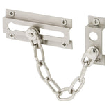 PrimeLine U 10304 Chain Door Guard Door Chain Lock for Door and Home Security, 35/16 In., Solid Brass Construction with a Sa