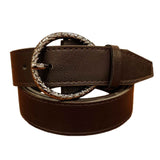 Urbanity WomenS Horseshoe Brown Golden Buckle Pu Leather Waist Belt (34, Brown Bn)