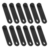 12Pcs Cable Ties Rubber Cable Organiser Holder Wire Management Strap For Motorcycle Car Mechanical Product Household Charger Wir