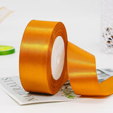 YYCRAFT Orange Solid Satin Ribbon 2 Inch,50 Yards Craft Fabric Ribbon for Gift Wrapping Floral Bouquets Wedding Party Decoration