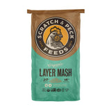 Scratch and Peck Feeds Whole Grain Layer Mash Chicken and Duck Feed - 25 lbs Bag - Corn-Free and Soy-Free - 16% Protein, Certifi