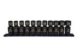 Astro Pneumatic Tool 78244 11Piece 1/2 Drive Nano Pinless Universal Impact Sockets Metric