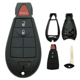 Replacement Key Fob Shell Case Fits for Jeep Grand Cherokee Dodge Durango Grand Caravan Journey Ram 1500 2500 3500 Chrysler Town
