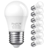 ProPOW 25 Watt Light Bulbs Equivalent A15 3W LED Light Bulb Soft White 2700K Energy Saving Low Watt Light Bulbs, E26 Base Bulb f