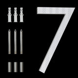 8 Inch Reflective House Numbers for Outside, Address Numbers For Houses Large Black Exterior Street Metal House Numbers Floating