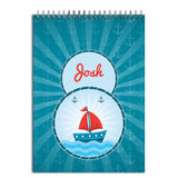 Funcart Customized Drawing File For Office/School Sailor Theme Personalized Name 100 Gsm Paper 7.5 * 11 Inches Digital 
