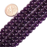 GEM-Inside Natural 6mm Amethyst Gemstone Loose Beads Dark Purple Crystal Handmade Beads for Jewelry Making Jewelry Beading Suppl