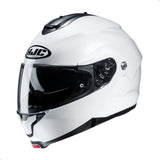HJC C91 Solid Modular Motorcycle Helmet with HJ-17 Pinlock Shield, DOT Approved(White, XXXX-Large)