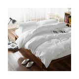 F.Y.Dreams 100% Washed Cotton Duvet Cover for Weighted Blanket 48x72 inches with 16 Ties, Zipper on Long Side/White/Just Duvet Cover