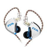 CCA C12 in-Ear Monitors, 5BA+1DD Hybrid HiFi Stereo Noise Isolating IEM Wired Earphones/Earbuds/Headphones with Detachable Tangl