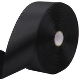 RIUNBB Black Solid Satin Ribbon 1-1/2 Inch 50 Yards Solid Polyester Fabric Ribbon for Gift Wrapping Wedding Christmas Baby Showe