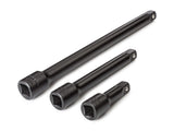 TEKTON 1/2 Inch Drive Impact Extension Set, 3Piece (3, 6, 10 in.) | SIA92001