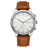 Titan Men'S Metropolitan Charm: Men'S Multifunctional Black Watch With Leather Strap-Ns1805Sl04