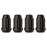 DPAccessories Black M12x1.50 Lug Nuts for Aftermarket Wheels - Closed End Spline Tuner - 34mm (1.35) Tall - Pack of 4 - D5246P-2