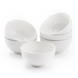 AntoKueh White Soup Bowls 6 in, 26Oz round Large Ceramic Bowls set of 6, Deep Porcelain Bowls for Cereal, Salad, Noodles, Dishwa