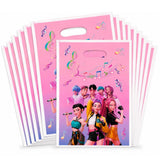 Wanna Party Pink Korean Pop Inspired Goodie Bags, Pack Of 10 | Small Party Favour Bags For Return Gifts, PiAta Fillers, Candies,