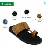 Ortho Joy Extra Soft Doctor Ortho Slippers For Men/Comfortable Slippers For Women,Light Brown,9,B0B8H94DNG