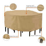 Classic Accessories Terrazzo Round Patio Table & Chair Set Cover, Large