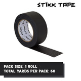 1 Pack 2 inch x 60yd STIKK Black Painters Tape 14 Day Easy Removal Trim Edge Finishing Decorative Marking Masking Tape (1.88 i