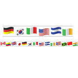 CHARLES LEONARD (2 PK) WORLD FLAGS THEME MAGNETIC