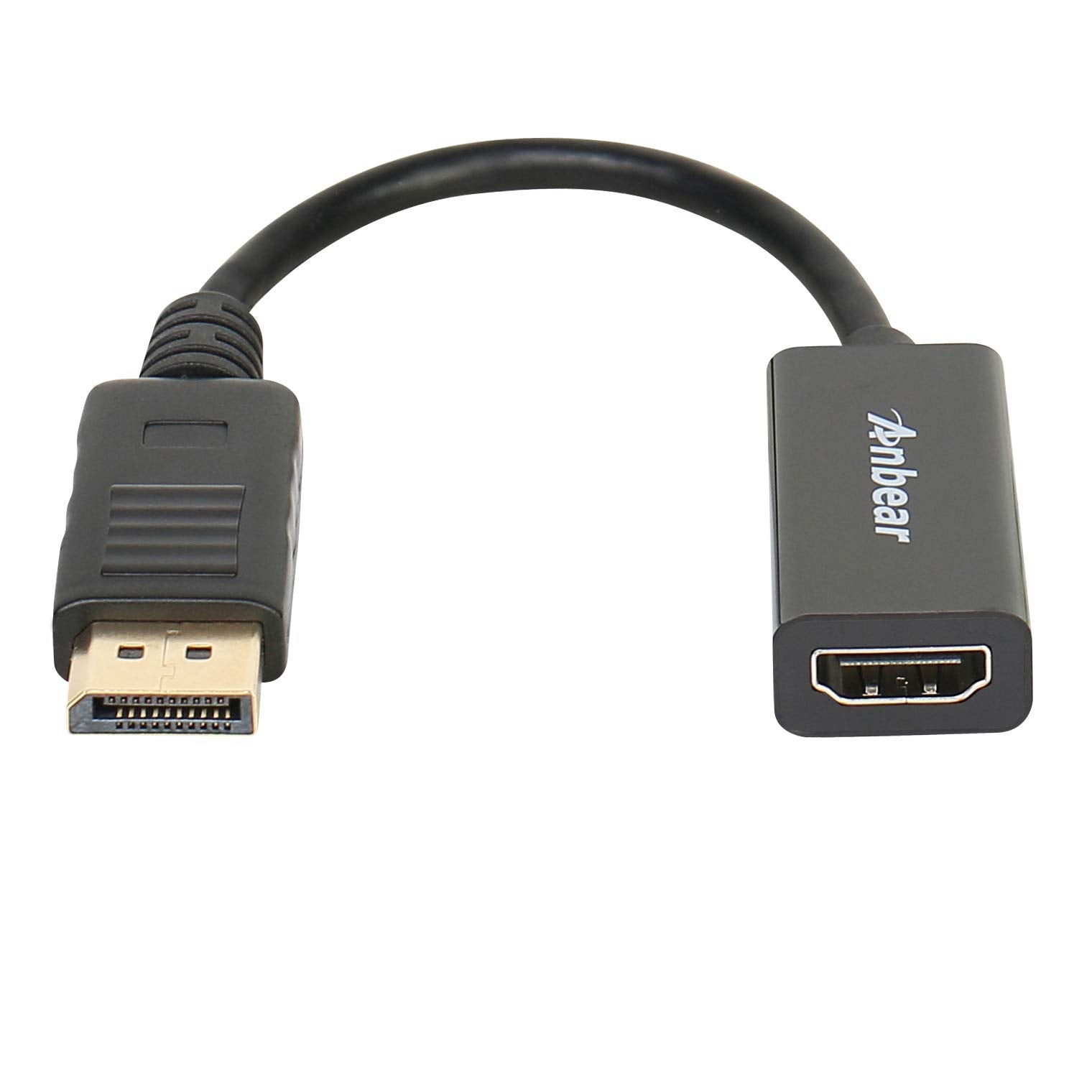 Anbear DisplayPort to HDMI Adapter, Display Port to HDMI Cable(Male to Female) for DisplayPort Enabled Desktops and Laptops Conn