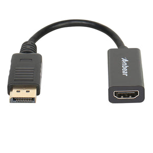 Anbear DisplayPort to HDMI Adapter, Display Port to HDMI Cable(Male to Female) for DisplayPort Enabled Desktops and Laptops Conn