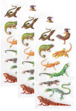 Playhouse Soft Puffy 9-Piece Sticker Sheet Sheet for Crafts, Trading & Collecting - Leapin' Lizards 3 Packs