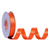 Ribest Orange Double Faced Satin Ribbon, 5/8 Inch 25 Yard Ribbon for Crafts Gift Wrapping Hair Bows Wedding Party Decoration Bou