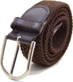 Uzak Men And Women Stretchable Flexible Cotton Canvas Belt (Brown)
