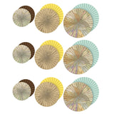 Travel the Map Hanging Paper Fans, 3 Per Pack, 3 Packs