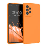 kwmobile Case Compatible with Samsung Galaxy A53 5G Case - TPU Silicone Phone Cover with Soft Finish - Fruity Orange