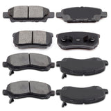ECCPP D1037-7940 D866-7741 Rear & Front Ceramic Disc Brake Pad Set Fit For Chrysler 200 2011-2014,For Chrysler Sebring 2007-2010
