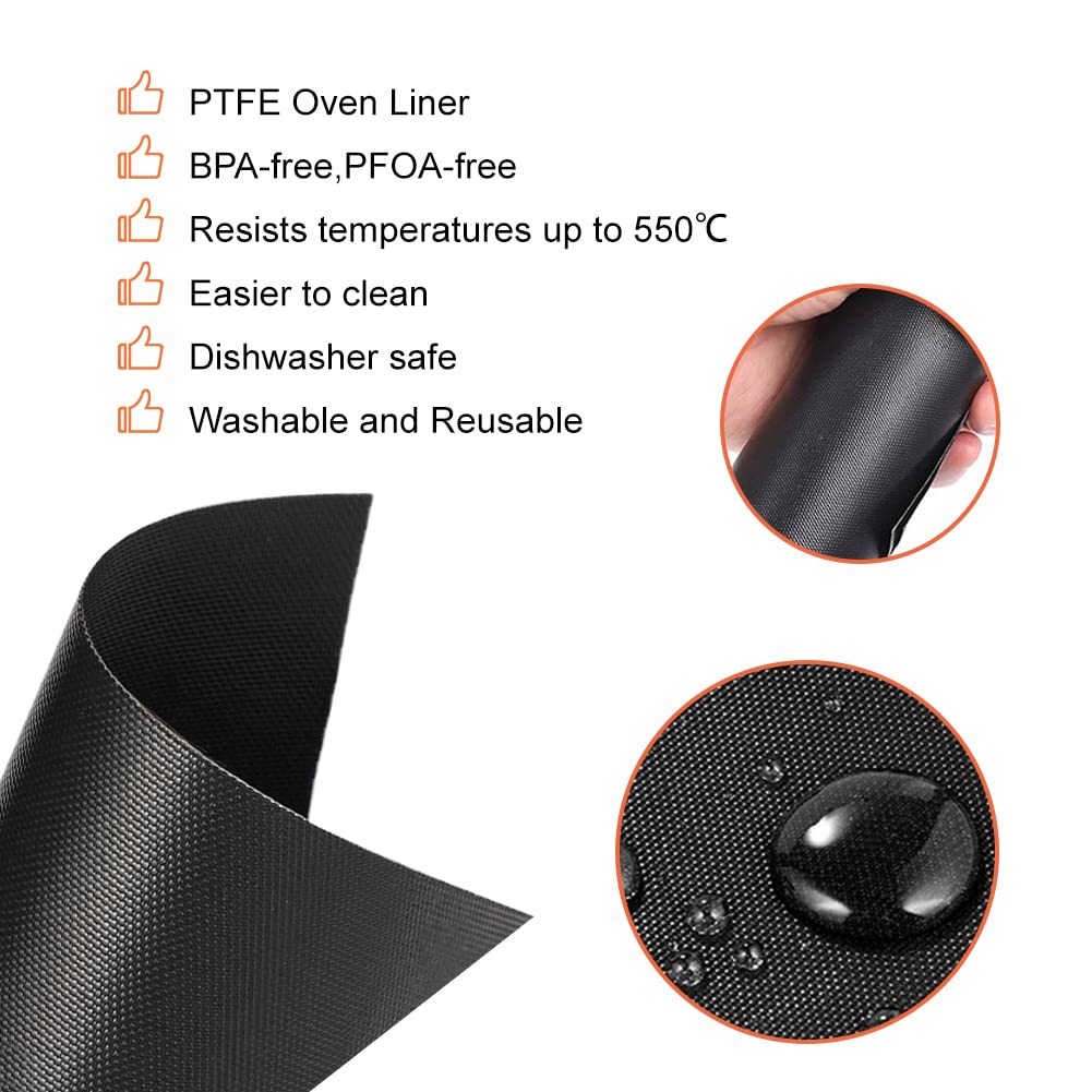 BRIKINTE 4 Pack Air Fryer Liners for Ninja Air Fryer, Non-stick Reusable Air Fryer Oven Liners Air Fryer Accessories for Ninja T