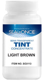 Seal-Once Semi-Transparent Color Tints - Light Brown Liquid Wood Treatment - Multi-Surface Concentrate in a Bottle