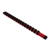 1/2-Inch Drive Aluminum Socket Organizer Professional Quality Socket Holder (Red) By Olsa Tools