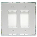 GlassAlike Double Decora Acrylic Mirror Switch Plate