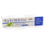 Now Foods XyliWhitePlatinum Mint Toothpaste Gel w/Baking Soda - 6.4 oz. 12 Pack