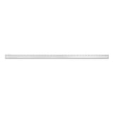 Alumicolor Aluminum Standard Straight Edge With Non-Slip Back, 36In, Silver