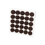 1000 Pack Rok Hardware Heavy Duty 38 (95mm) Diameter Self-Adhesive Felt Pads, Furniturecabinet Bumpers, 18 (3mm) Height, Round, 