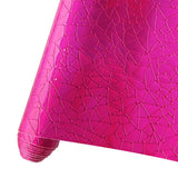HYANG Mirror Embossed Metal Water Cube Magenta PU Faux Leather Sheets 1 Roll 12X53(30cmX135cm), Faux Leather Very Suitable for L