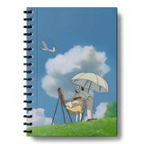 Zenithink Ghibli Aesthetic Wind Rises Wiro Journal Notebook | 80 Gsm Paper With 350Gsm Hard Cover | Single Ruled | Pages 160 |
